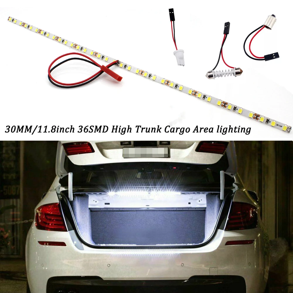 KAMMURI 36 SMD 2835 T10 W5W 12V Светодиодный светильник лента для автомобильного багажника