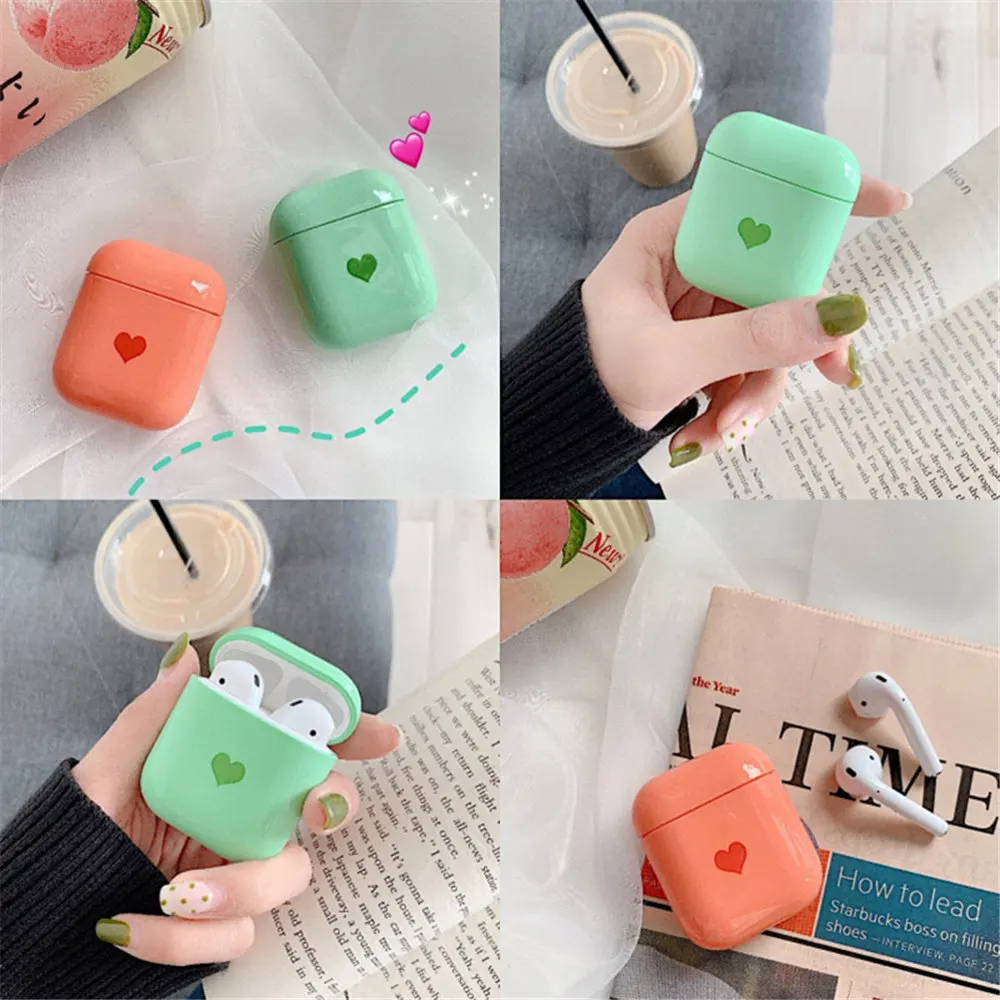 Q UNCLE Мультфильм Роскошные Чехлы для Apple Airpods мини портативные наушники чехол для Apple Airpod2 силиконовые Любовь Сердце сумка для наушников
