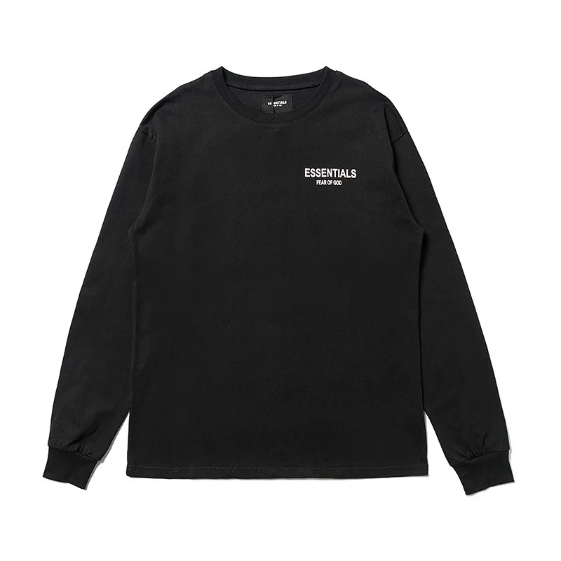 

Autumn and winter new fog men's youth cotton leisure printing double line round neck long sleeve T-shirt