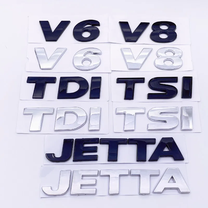 1 шт. 3D наклейка из АБС-пластика для логотипа автомобиля JETTA V6 V8 TDI TSI |