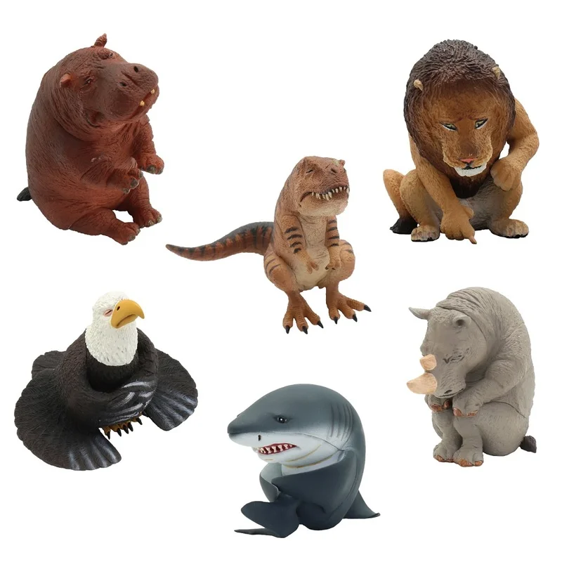 

Animal Life Timid Injured Animal Figure Capsule Toys Model Blind Box Gashapon Table Ornament