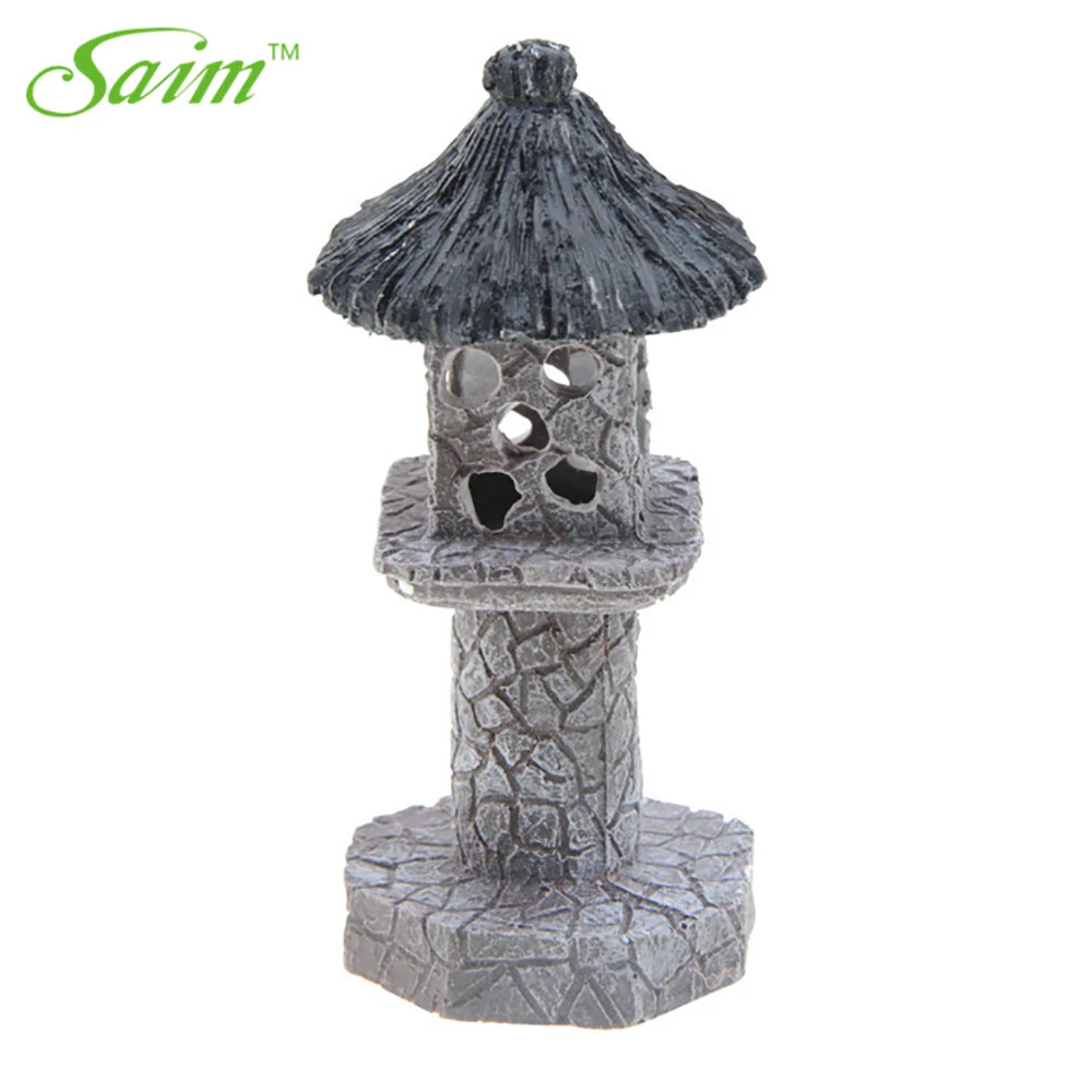 Саим башня Аквариум Украшение Аксессуар Маяк смола Искусственный Рок