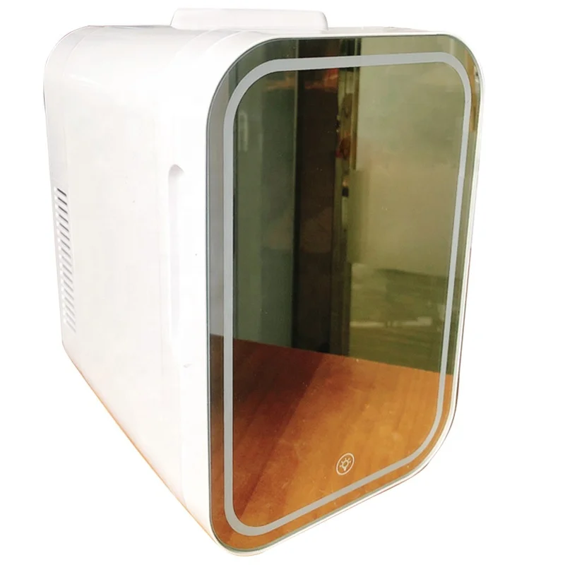 저렴한 2021 화장품 뷰티 바 호텔 홈 냉장고 미니 거울 스킨 케어 냉장고 8 리터 메이크업