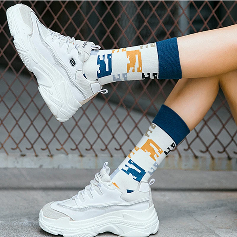 1 пара Детские хлопковые носки с мультяшным принтом|Носки для ног| |