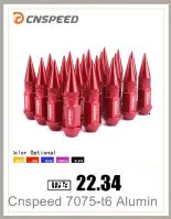 20 шт. Jdm Aftermarket автомобильный, алюминиевое КОЛЕСО гайки M12* 1,5 M12* 1,25 60 мм Расширенный тюнер шип гайки для Chevrolet Mitsubishi и т. Д