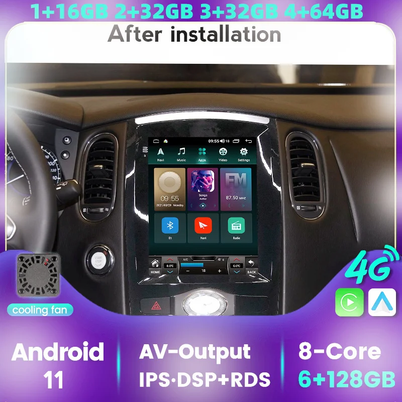 Система Android 11 с вертикальным экраном 9 7 дюйма Автомобильная навигационная