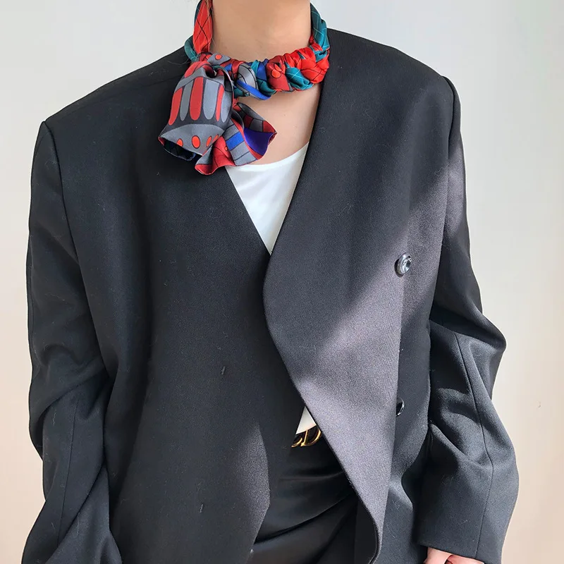 

New Fashion Brand 100% Real Silk Scarf Luxury Scarves 2021 Women Female Shawl High Quality Print Hijab Pashmina Foulard