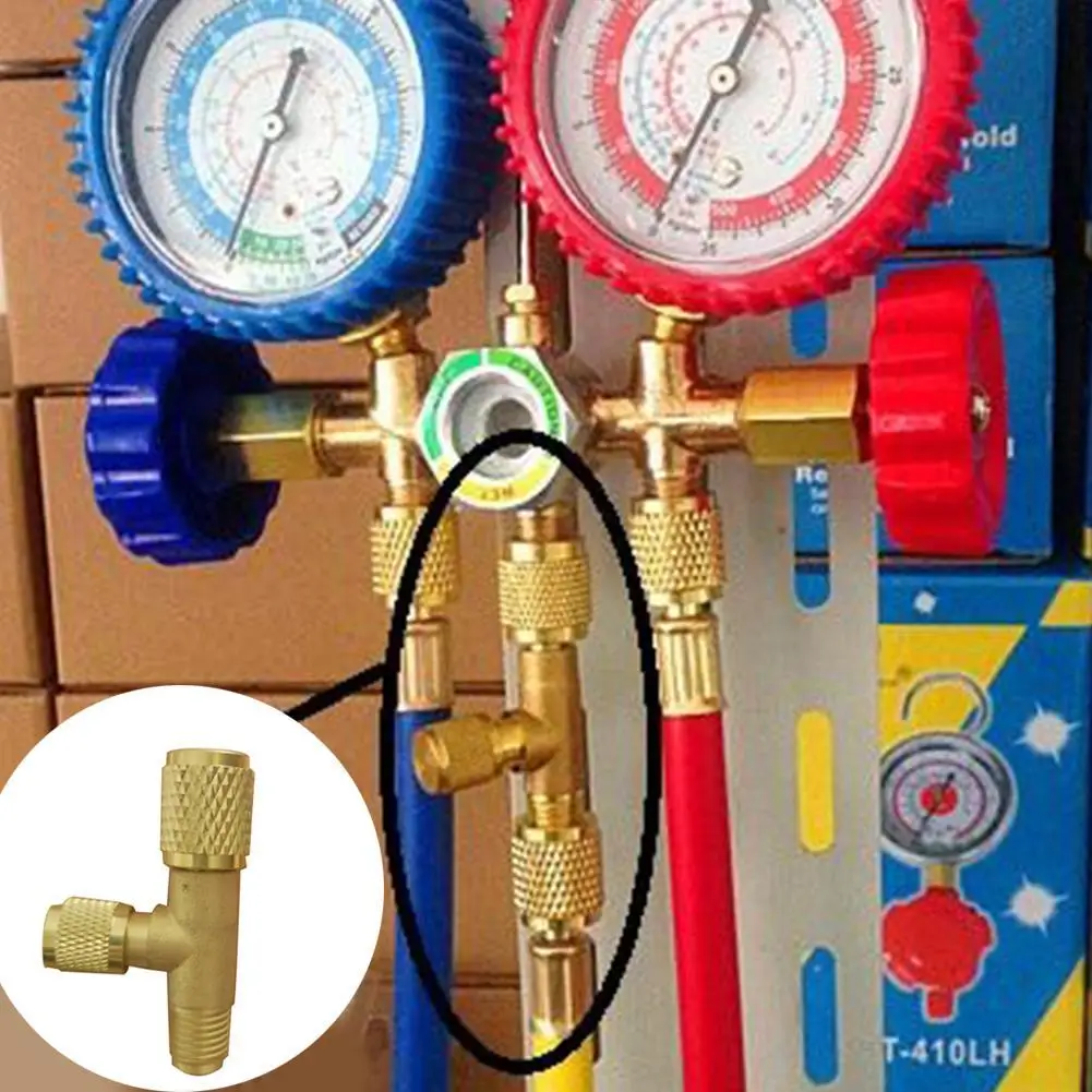 

Refrigerant Exhaust Valve Bleed Valve Full Copper Quick Air Exclusion Valve Release Gauge Pressure Valve Fluorine Pipe Exha