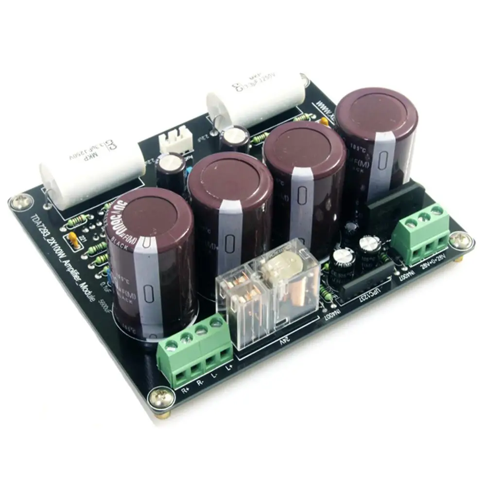 Двухканальная Плата усилителя мощности с обратной связью TDA7293 100 Вт + |