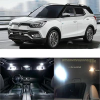 led interior car lights for ssangyong tivoli air room dome map reading foot door lamp error free 11pc