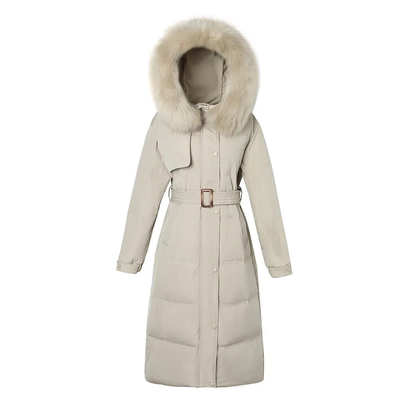 

Autumn and Winter Korean Style Extended Fur Collar plus Size Slim Quilted Coat
