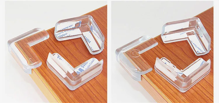 Protector de silicona de seguridad para beb&eacute;s, cubierta de protecci&oacute;n de borde de esquina de mesa, anticolisi&oacute;n, 10 piezas-3