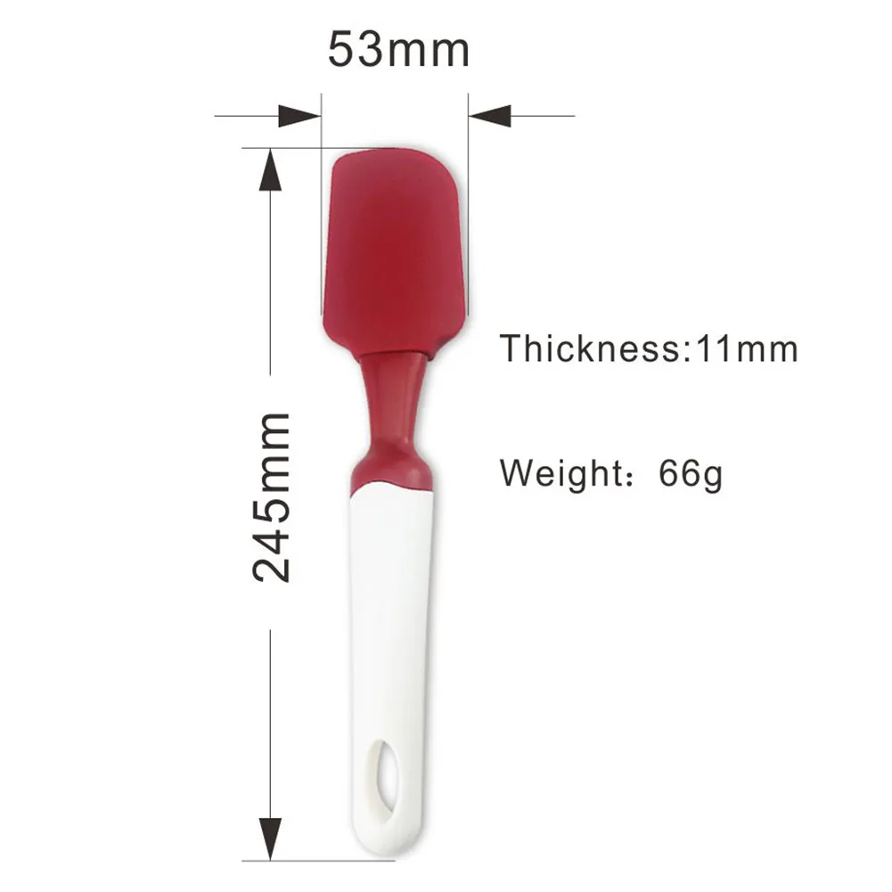 

Silicone Cream Cake Spatula Mixing Batter Baking Scraper Brush Butter Mixer Cake Brushes Kitchenware Cake Tool Hygienic Material