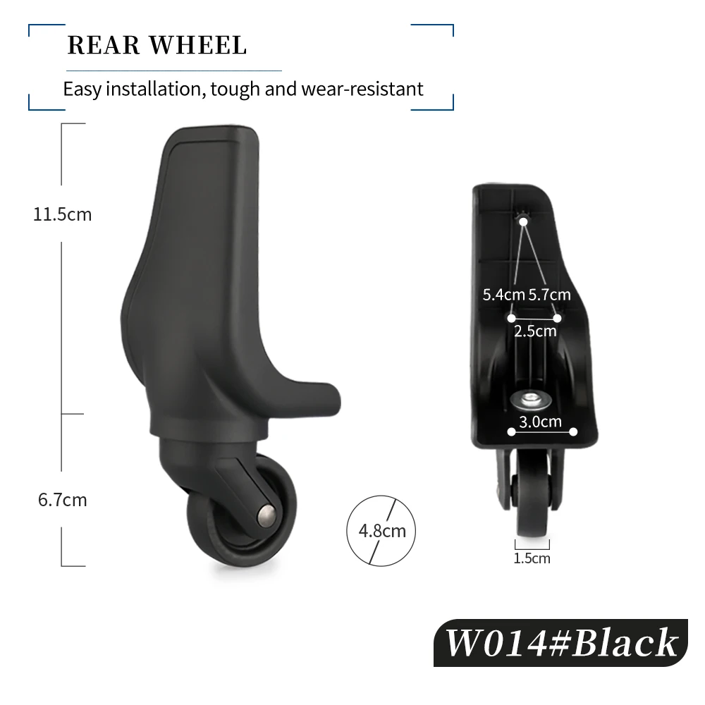 Luggage trolley luggage wheel Compatible with diplimdt accessories wheel repair password travel luggage pulley suitcase leather