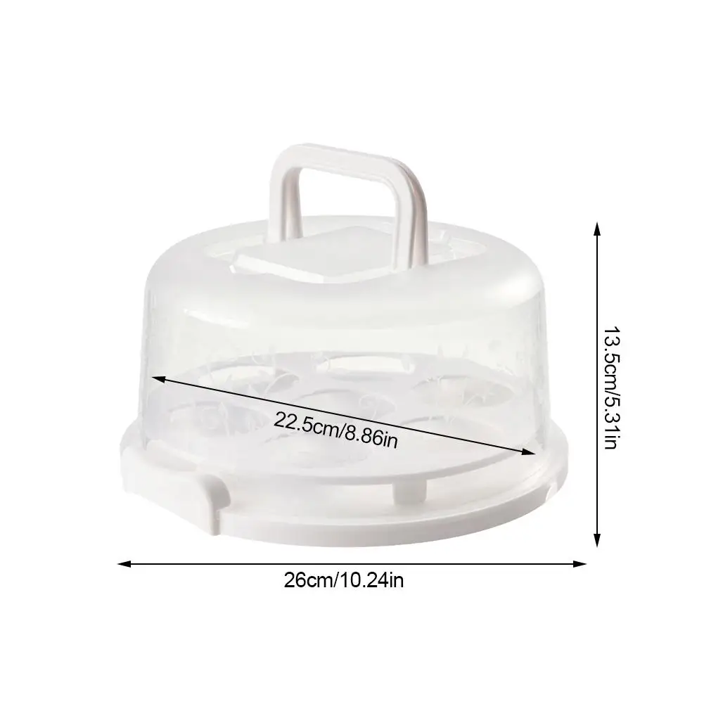 Портативный легкий круглый торт ко дню рождения десерт фрукты для хранения и