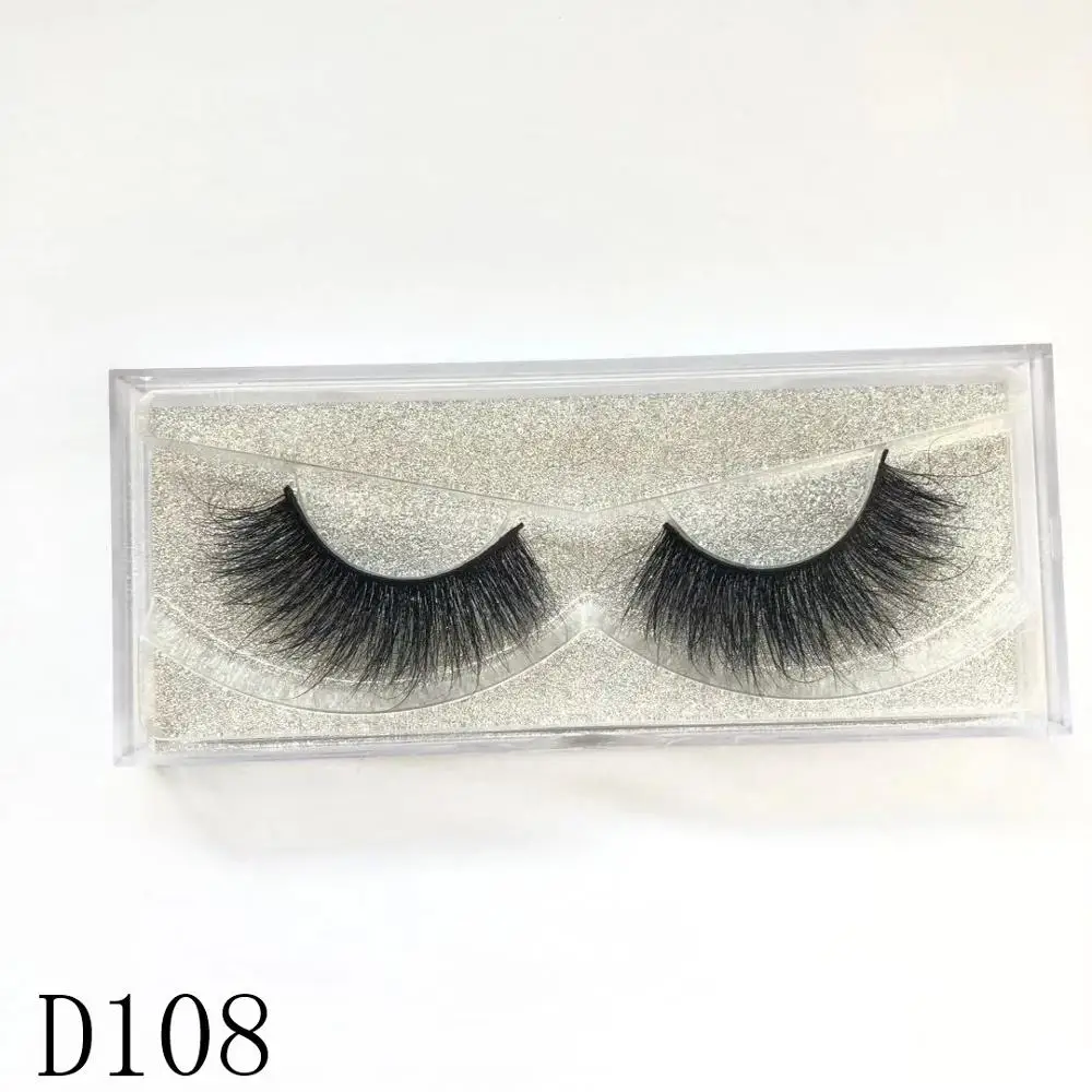 3D накладные ресницы из норки натуральные/Густые длинные Wispy для макияжа