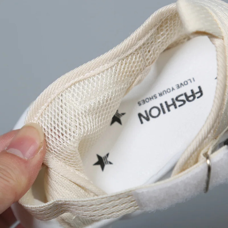 

Kids Sandals Mesh Breathable Baby Girls Hollow Pure Sandals Closed Toe Infant Party Soft Flats Walkers 1-4 years