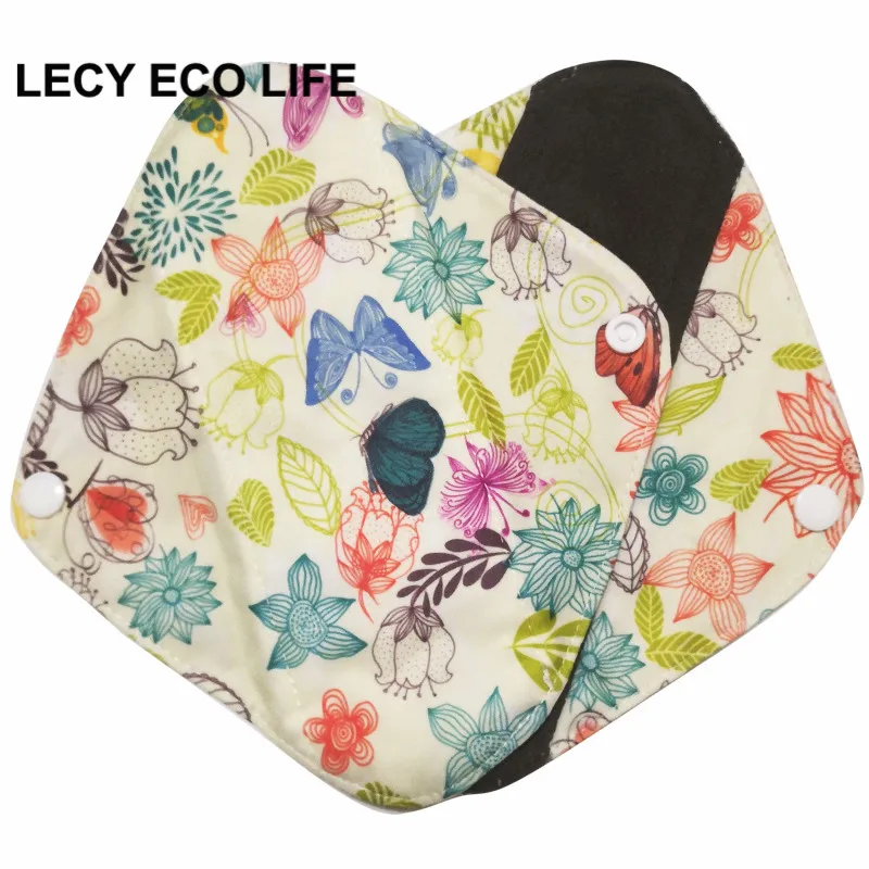 [Lecy Eco Life] многоразовый женский светильник, тканевые подушечки, водонепроницаемые колготки с бамбуковым углем внутри, Женский гигиенический продукт
