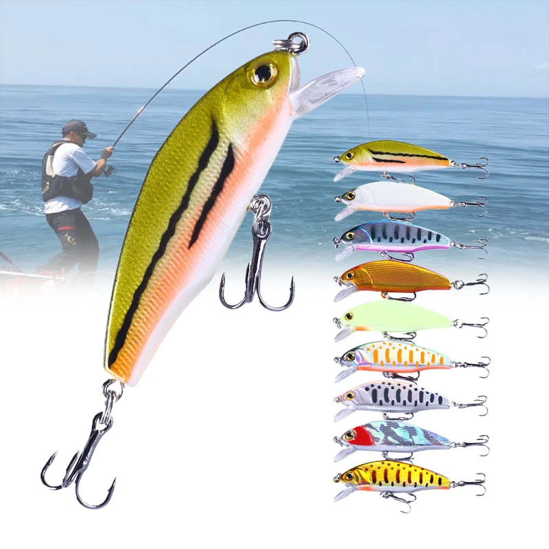 

Портативные рыболовные приманки, многоразовые медленно тонущие бионические приманки, прочные рыболовные аксессуары для улицы, озера, моря ...