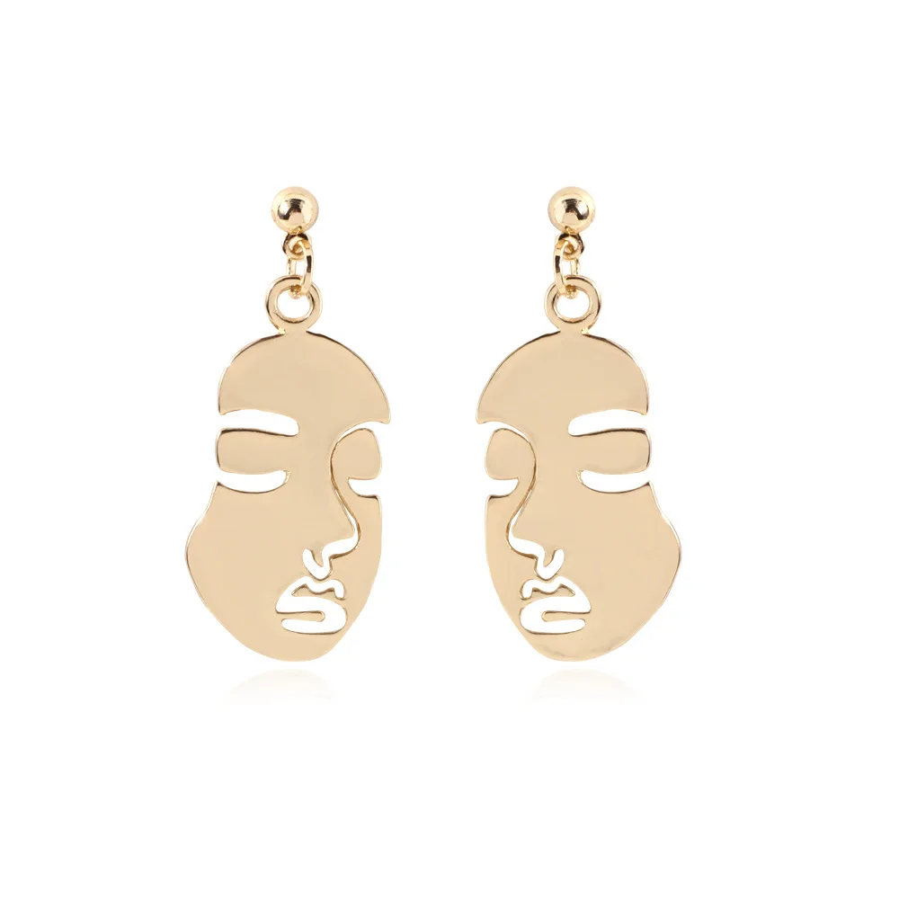 Панк человека уход за кожей лица свисающие серьги для женщин в ретро-стиле