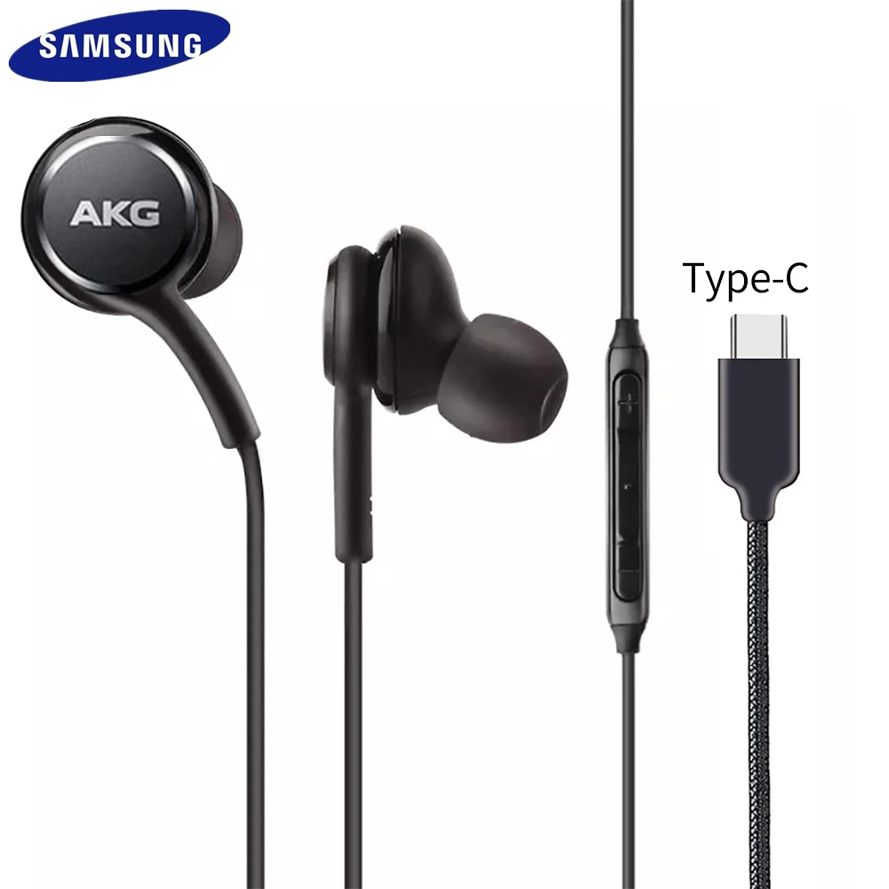 

20 PCS Type C AKG Earphone EO-IG955 USB-C Jack In-Ear Stereo Earphone with Mic For Samsung Galaxy Note10