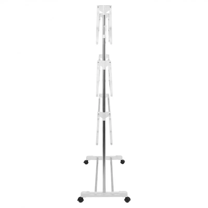 

Upgrade Storage Folding Storage Operation Stainless Steel Drying Rack Floor Folding Indoor Household Drying Rack Three Layer HWC