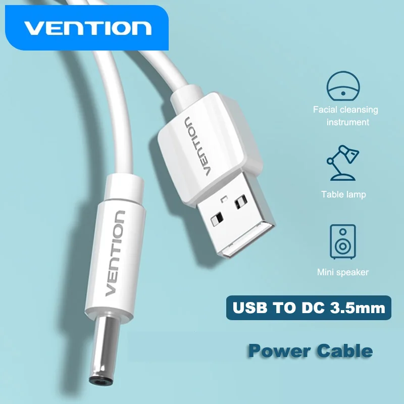 Кабель для зарядки Vention USB-DC 3 5 мм разъем USB A типа папа-3 адаптер питания В