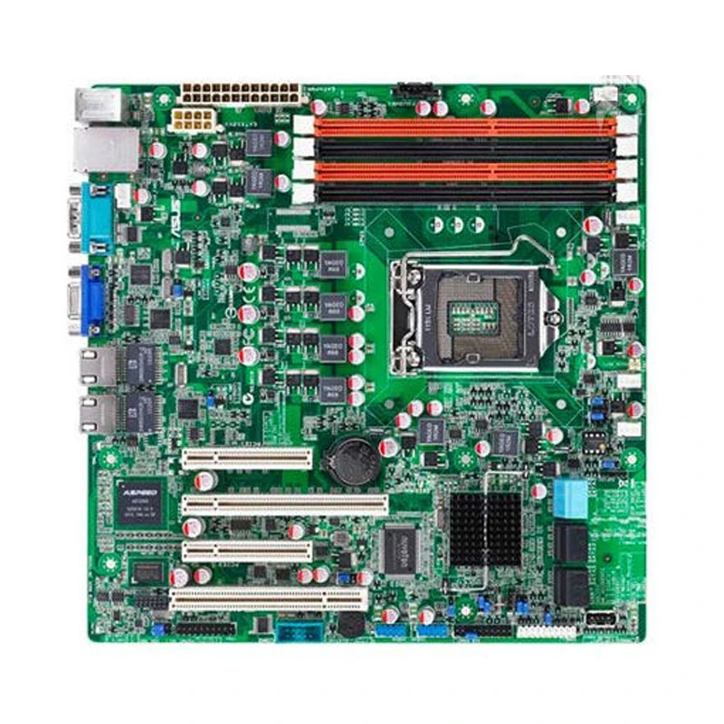 

ASUS P8B-M LGA 1155 Intel C204 Original Server Motherboard DDR3 32G kit xeon e3-1245 v2 Core i3-2100 Cpus PCI-E X16 VGA 6×USB2.0