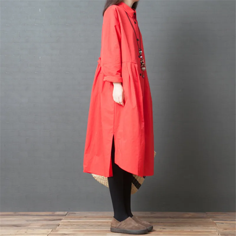 Женская Свободная блузка средней длины Повседневная тонкая большого размера с