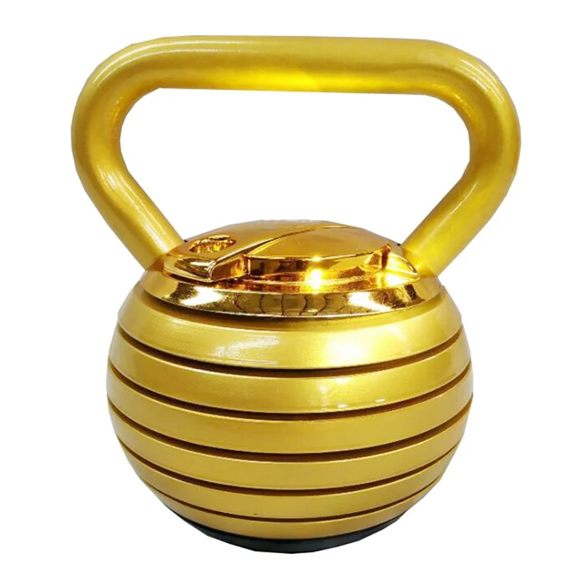 40LB Регулируемый Вес многоцелевой чайник колокольчик гантели 18кг чугунные