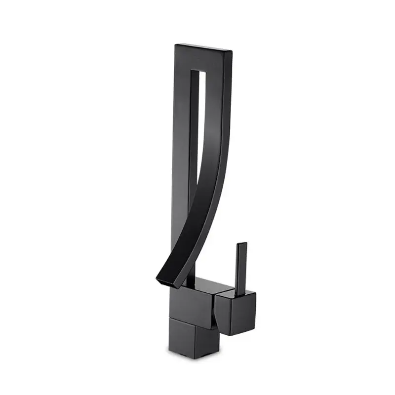 

Waterfall-style bathroom faucet, basin faucet. Hot and cold water faucet, ceramic valve spool. X4YD