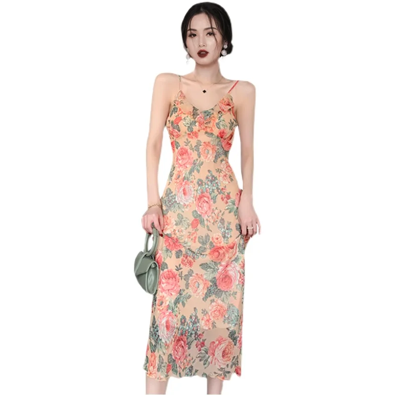 

New sexy summer collect waist socialite within a thin render one pace skirt piece of design and color dress