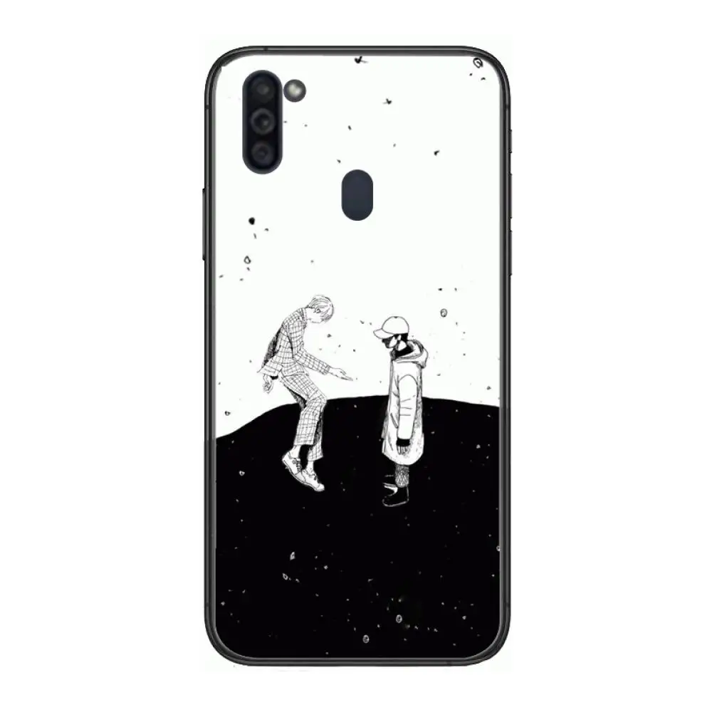 

Cool boy Case study Mobile Phone Case Hull For Samsung Galaxy M 10 20 21 31 30 60S 31S Black Shell Art Cell Cover TPU