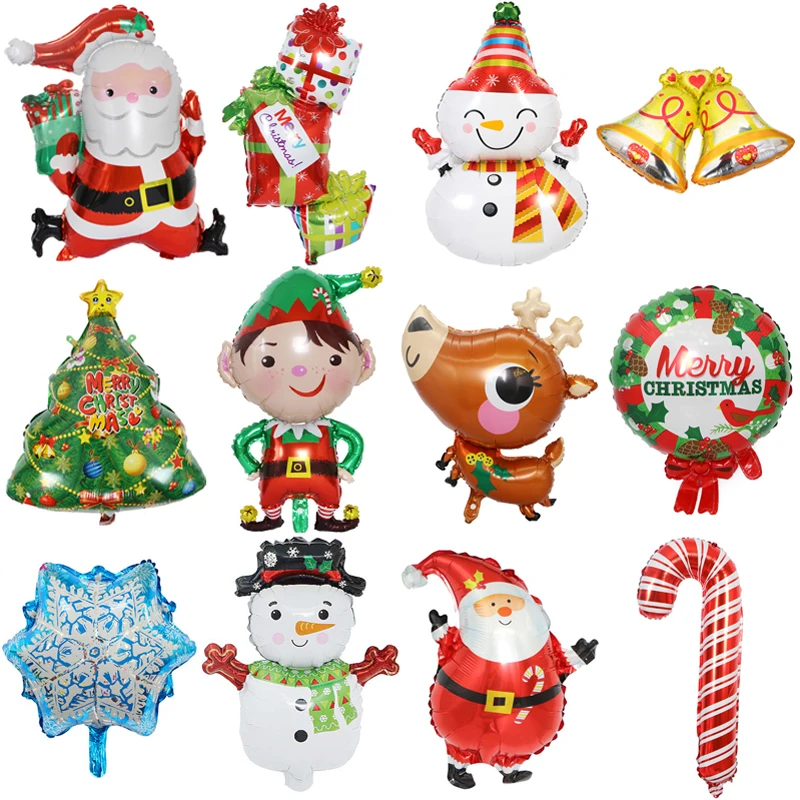 

Christmas Foil Balloons Santa Claus Snowman Ballon Globos Merry Christmas Decorations for Home Navidad 2021 Happy New Year 2022