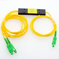 10pcs new 1 points 2 taper type scapc optical fiber pigtail 5050 optical splitter connector telecom free shipping to russia