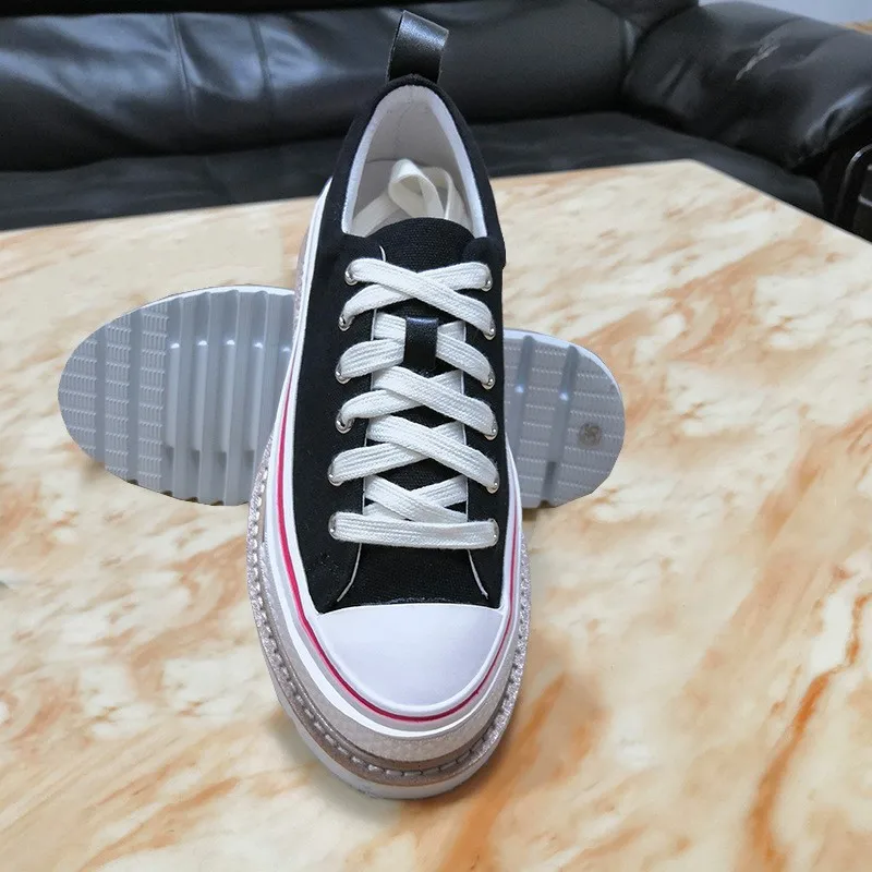 Кеды женские на толстой платформе классические кроссовки с круглым носком со