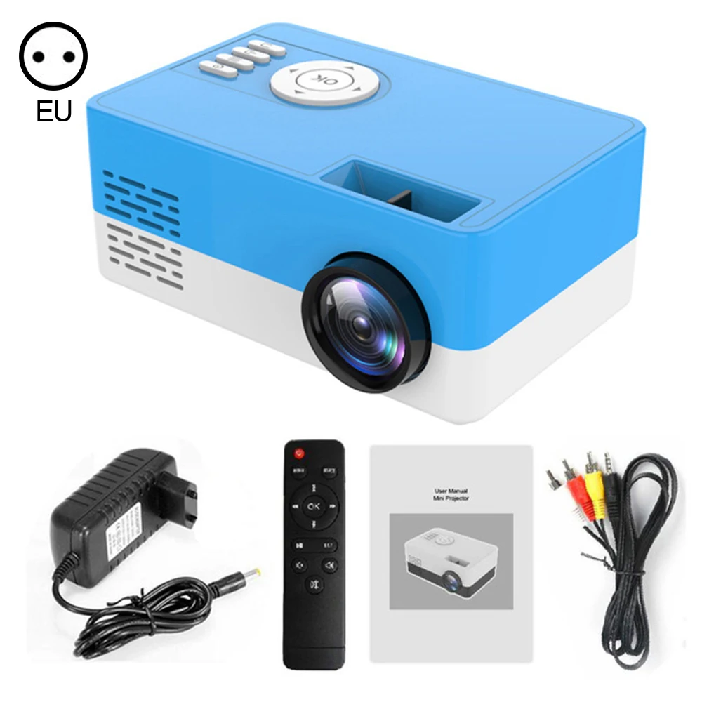 

Mini Projector 320x240 Pixels Support 1080P USB Portable Projector Home Kids HDMI-Compatible Media Player for Camping Party