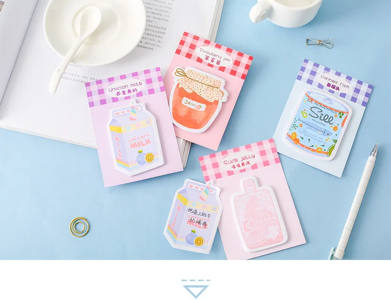 

Creative cute series Sticky Notes Self-Adhesive Memo Pad Planner Stickers sticky Bookmark office School Supplies papelaria