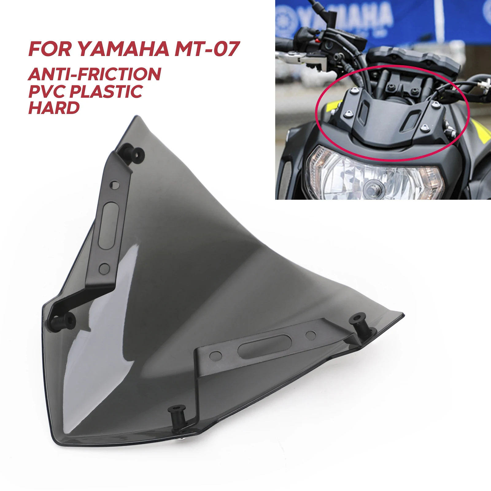 

2021 PVC Motorcycle Windshield Riding Protecting Pare-brise Wind Deflector for YAMAHA MT-07 FZ-07 2018-2020 MT09 FZ09 2014-2018