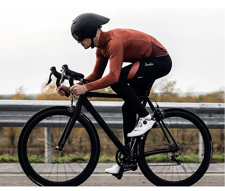 Santic Pro Team велосипедные брюки мужские Весна Осень MTB дорожный велосипед нагрудник брюки итальянский импортный мягкий велосипед длинные брюки велосипедная одежда