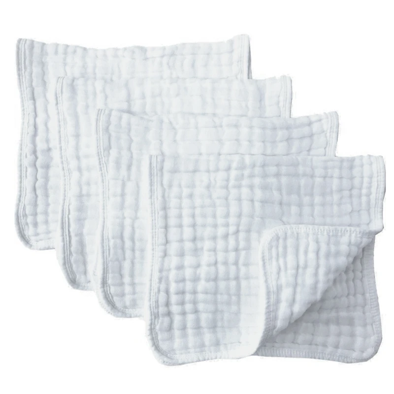 

Детские муслиновые ткани для снятия заусенцев, хлопковые мочалки для рук, 6 слоев, очень Впитывающее мягкое полотенце, марля, для детского са...