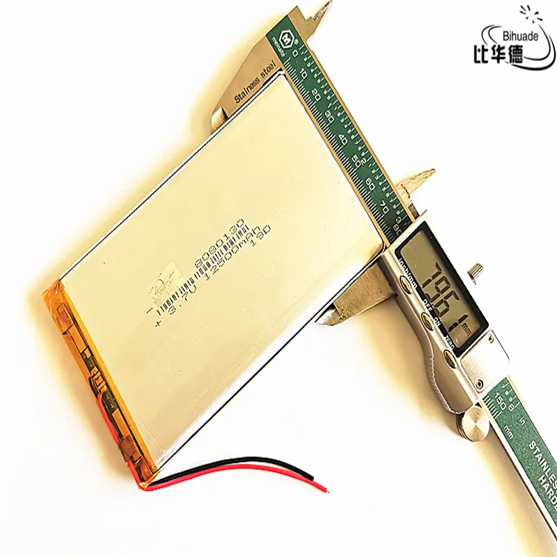 

3.7V 12500mAh lithium polymer battery 8080130 MP3 MP4 navigation instruments small toys and other products Universal Battery