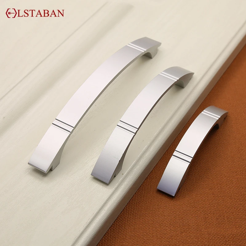 Современная и простая скрытая ручка из алюминиевого сплава для шкафа обуви