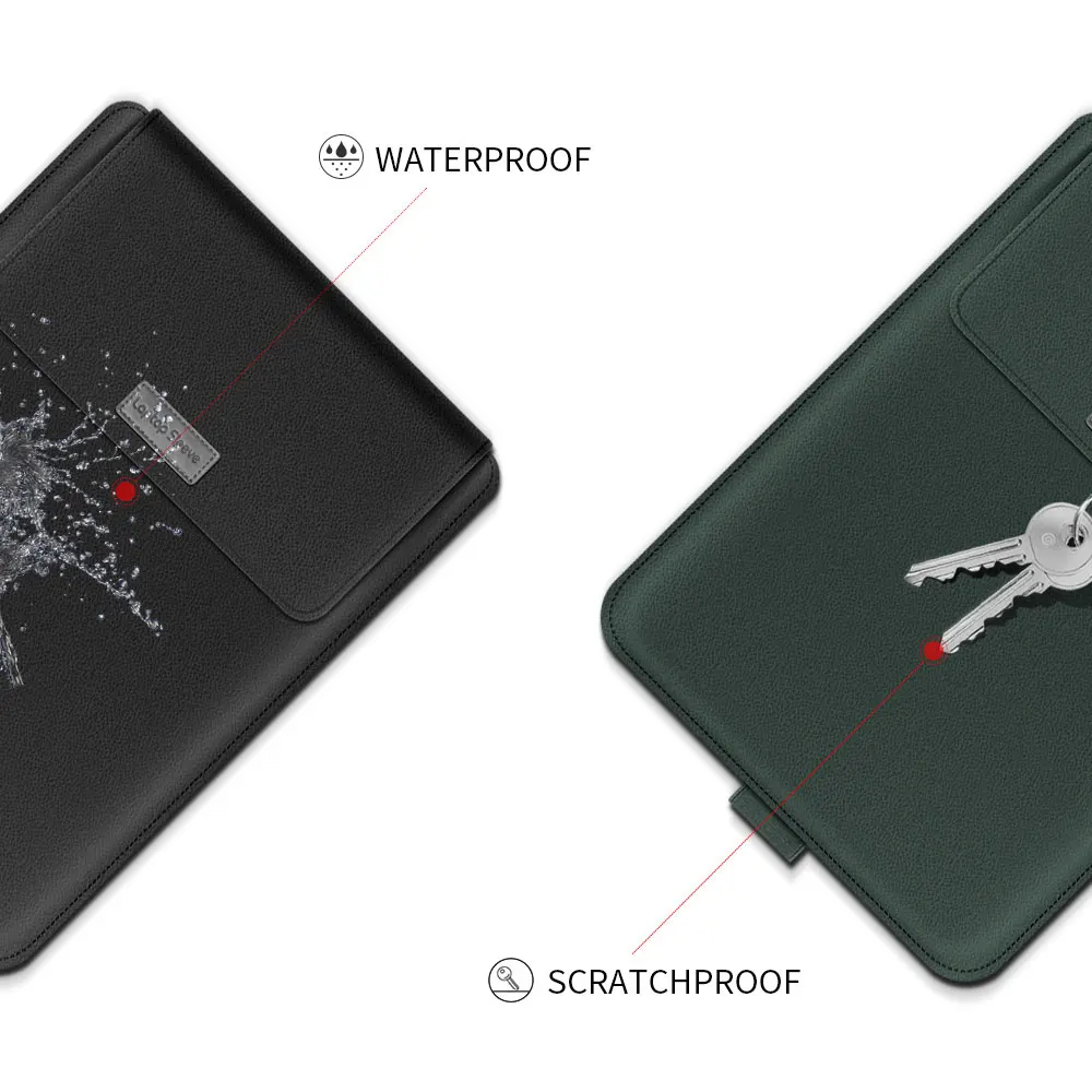 pu leather laptop sleeve bag case for macbook air pro 13 13 3 notebook 11 12 14 15 15 4 17 inch cover for hp lenovo huawei asus free global shipping