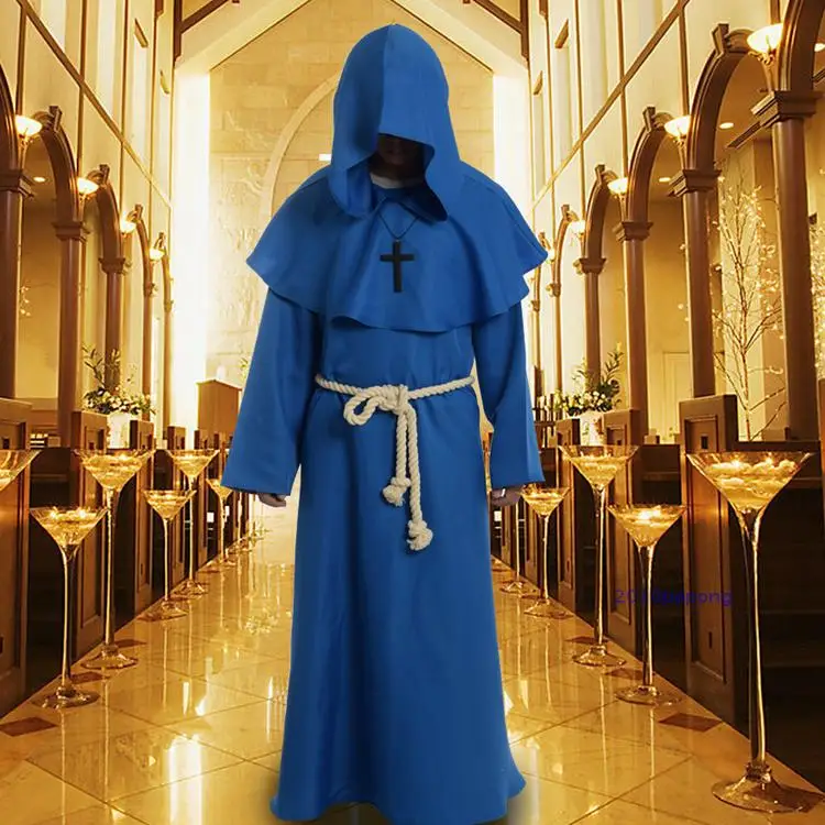 Церковные костюмы церковная одежда христианские Джуды фриар косплей волшебник