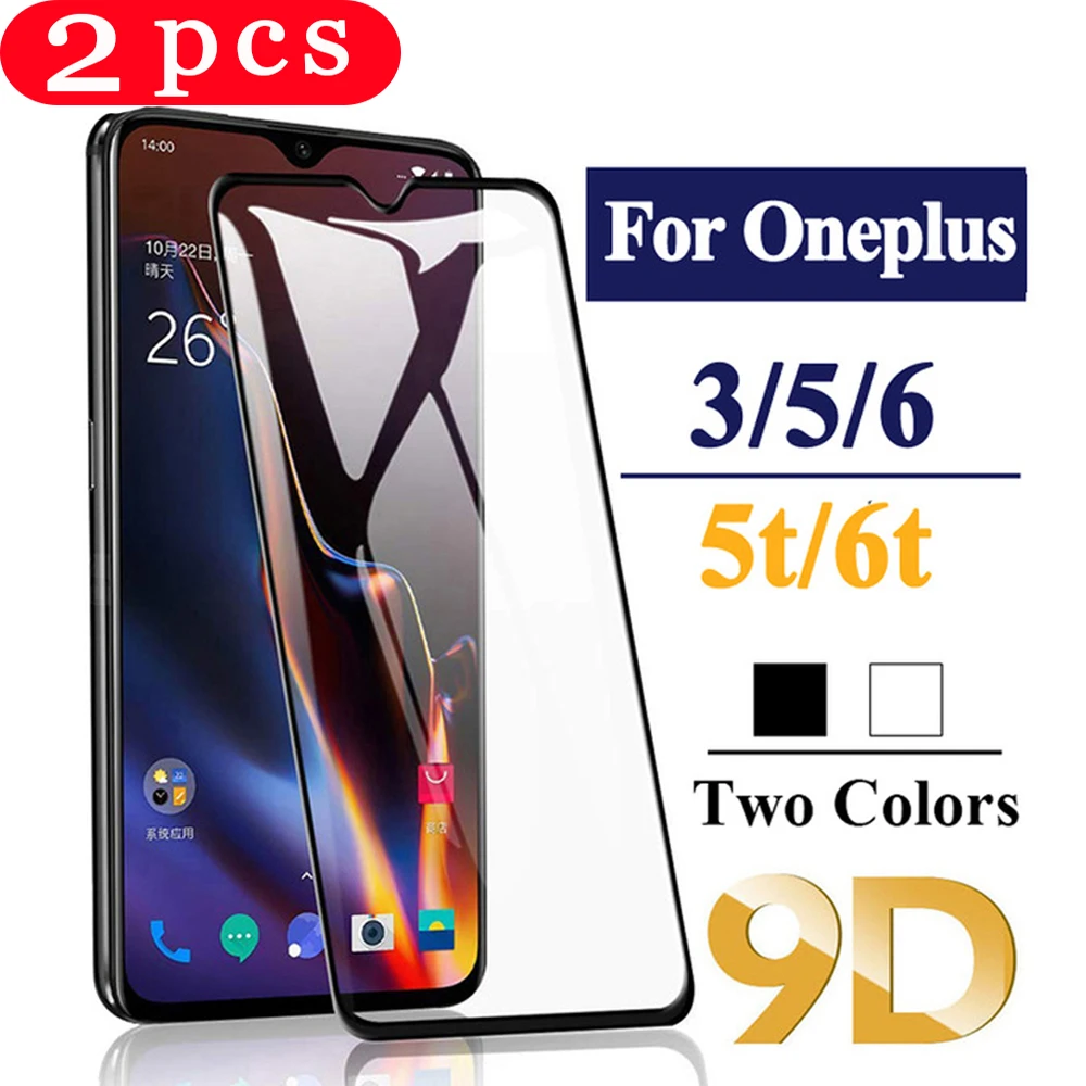 2 шт. защитная пленка для экрана телефона oneplus 7 7T pro полное покрытие закаленное