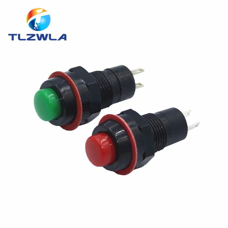 

100Pcs DS-213 10mm Round Miniature Push Button Switch DS-211 Momentary / Self Locking Round Button Switch Power Switch