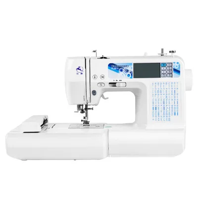 

Home Domestic Computerized Sewing&Embroidery Machine,Name Pattern DIY Custom Sewing Flat Embroidery Machine FL9810 110V/220V