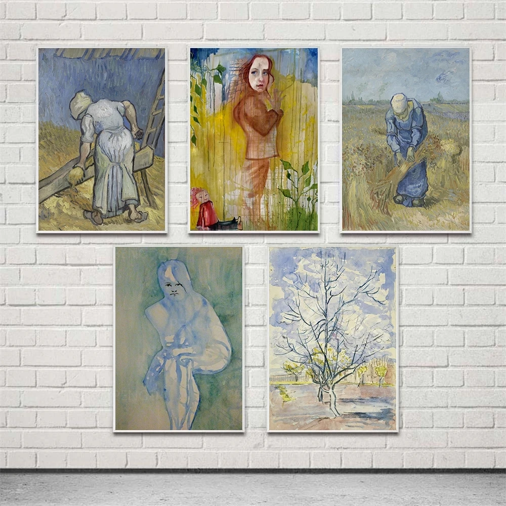 

HD Prints Home Decor Painting Abstract Woman View Green Poster Wall Art Canvas Gift Modular No Frame Pictures For Living Room