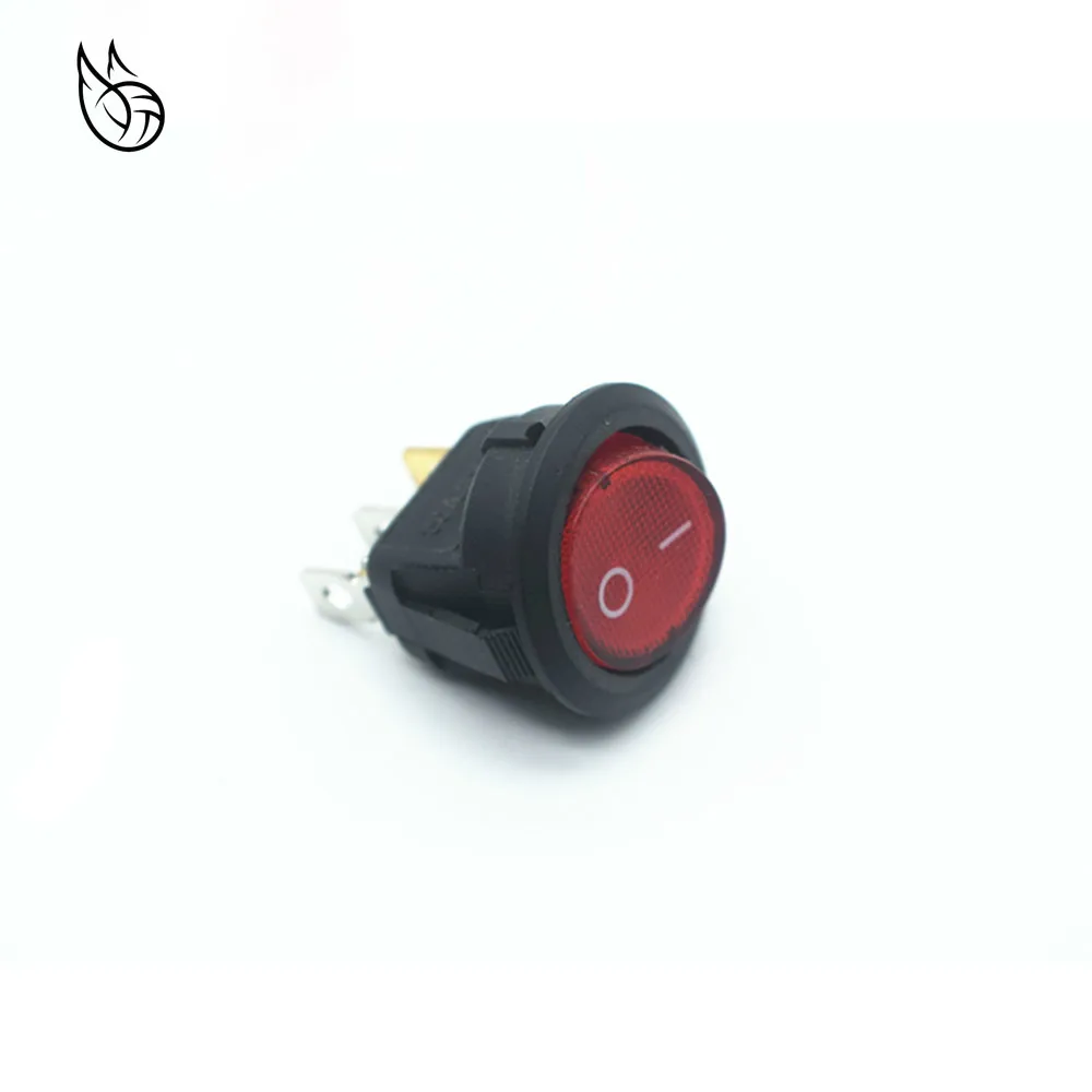 4 шт. красный синий зеленый желтый светильник SPST с круглым переключателем 6A/250V